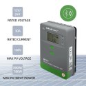 Solarny regulator ładowania MPPT z czujnikiem temperatury 30A | 12V/24V | LCD | 2xUSB | Bluetooth | APP | GEL | LiFePO4