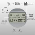 Solarny regulator ładowania MPPT z czujnikiem temperatury 30A | 12V/24V | LCD | 2xUSB | Bluetooth | APP | GEL | LiFePO4