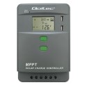 Solarny regulator ładowania MPPT z czujnikiem temperatury 30A | 12V/24V | LCD | 2xUSB | Bluetooth | APP | GEL | LiFePO4