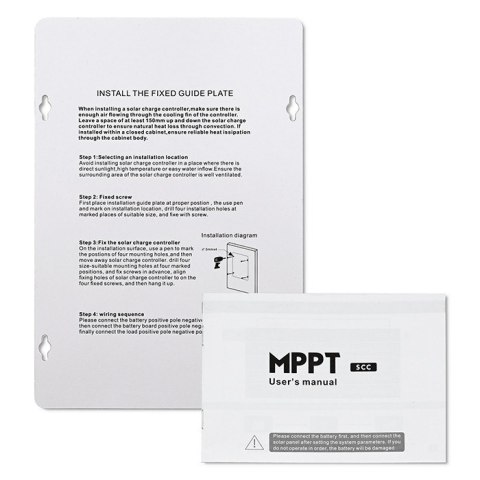 Solarny regulator ładowania MPPT z czujnikiem temperatury 30A | 12V/24V | LCD | 2xUSB | Bluetooth | APP | GEL | LiFePO4 Solarny regulator ładowania MPPT z czujnikiem temperatury 30A | 12V/24V | LCD | 2xUSB | Bluetooth | APP | GEL | LiFePO4