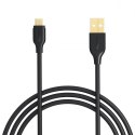 CB-MD1 kabel micro USB - USB-A 1m 480 Mbps Quick Charge czarny CB-MD1 kabel micro USB - USB-A 1m 480 Mbps Quick Charge czarny