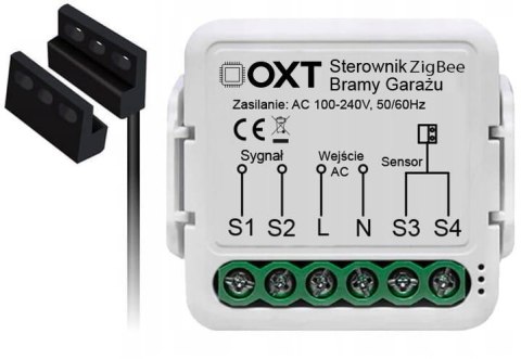Moduł OXT z sensorem do silnika bramy garażu ZigBee TUYA Moduł OXT z sensorem do silnika bramy garażu ZigBee TUYA