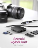 Czytnik Kart CF,TF,SD,microSD, Type-C+A, IB-CR302-CU3 Czytnik Kart CF,TF,SD,microSD, Type-C+A, IB-CR302-CU3
