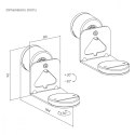 Uchwyt ścienny na głośnik x2 Sonos ERA MC-495 max 5kg Uchwyt ścienny na głośnik x2 Sonos ERA MC-495 max 5kg