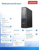 Komputer ThinkCentre Neo 50s G5 SFF 12XF002APB W11Pro i5-14400/32GB/1TB/INT/DVD/3YRS OS