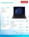 Laptop ThinkPad E14 G7 21T0003SPB W11Pro 7 250/16GB/512GB/INT/14.O WUXGA/Black/1YR Premier + 3YR OS + CO2 Offset Laptop ThinkPad E14 G7 21T0003SPB W11Pro 7 250/16GB/512GB/INT/14.O WUXGA/Black/1YR Premier + 3YR OS + CO2 Offset