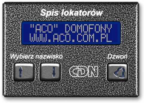 ACO CDN-230E BR Elektroniczny spis lokatorów brąz ACO CDN-230E BR Elektroniczny spis lokatorów brąz