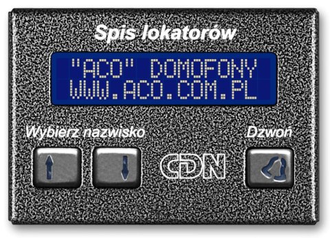 ACO CDN-230E ST Elektroniczny spis lokatorów stal ACO CDN-230E ST Elektroniczny spis lokatorów stal