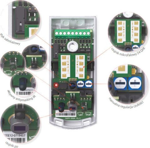 SATEL ZEWNĘTRZNY DUALNY CZUJNIK KURTYNOWY AGATE (PIR+MW) SATEL ZEWNĘTRZNY DUALNY CZUJNIK KURTYNOWY AGATE (PIR+MW)