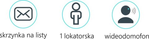 Skrzynka na listy Vidos DUO S1201A-SKM z wbudowanym wideodomofonem Skrzynka na listy Vidos DUO S1201A-SKM z wbudowanym wideodomofonem