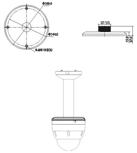 ADAPTER DAHUA PFA102 ADAPTER DAHUA PFA102