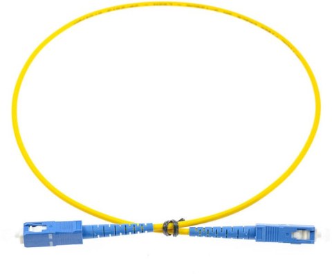 PATCHCORD ŚWIATŁOWODOWY SM 0,5M SIMPLEX 9/125, SC/UPC-SC/UPC PATCHCORD ŚWIATŁOWODOWY SM 0,5M SIMPLEX 9/125, SC/UPC-SC/UPC