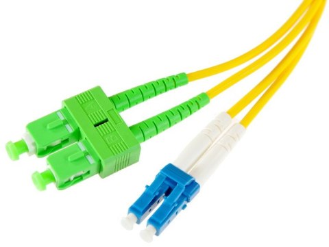 PATCHCORD ŚWIATŁOWODOWY SM 1M DUPLEX 9/125, SC/APC-LC/UPC 3MM PATCHCORD ŚWIATŁOWODOWY SM 1M DUPLEX 9/125, SC/APC-LC/UPC 3MM