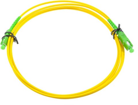 PATCHCORD ŚWIATŁOWODOWY SM 2M SIMPLEX 9/125, SC/APC-SC/APC 3MM PATCHCORD ŚWIATŁOWODOWY SM 2M SIMPLEX 9/125, SC/APC-SC/APC 3MM