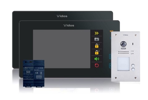 Wideodomofon 2-rodzinny VIDOS DUO 2 x M1021B-2 / S1202A Wideodomofon 2-rodzinny VIDOS DUO 2 x M1021B-2 / S1202A