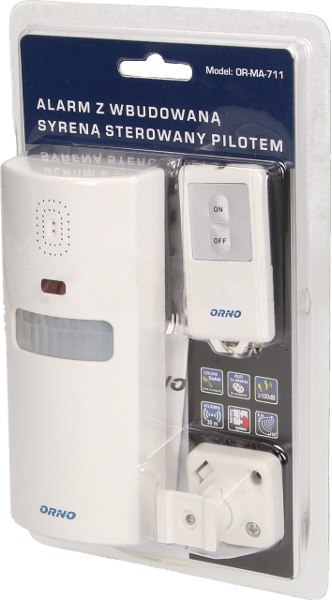 Alarm z wbudowaną syreną ORNO OR-MA-711 Alarm z wbudowaną syreną ORNO OR-MA-711