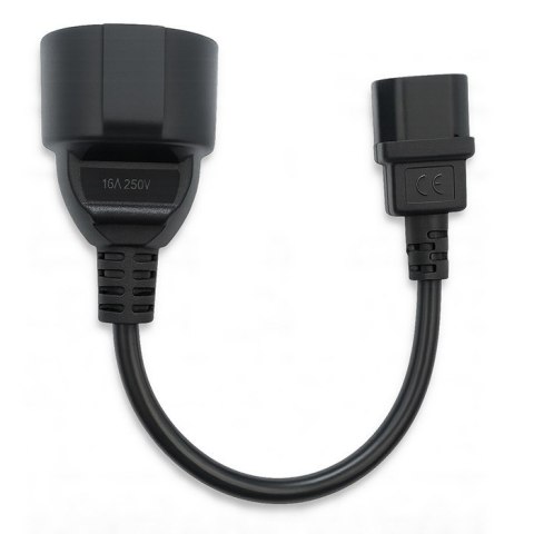 Adapter IEC 320 C14 / FRENCH | 0.15m Adapter IEC 320 C14 / FRENCH | 0.15m