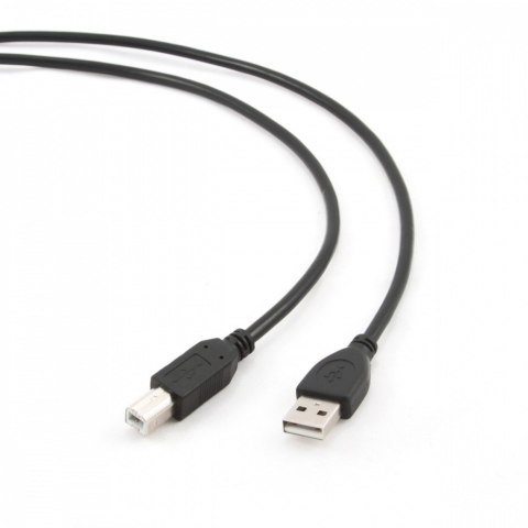 Kabel USB 2.0 typu AB AM-BM 1.8m czarny Kabel USB 2.0 typu AB AM-BM 1.8m czarny