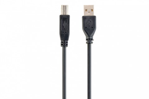 Kabel USB 2.0 typu AB AM-BM 1.8m czarny Kabel USB 2.0 typu AB AM-BM 1.8m czarny