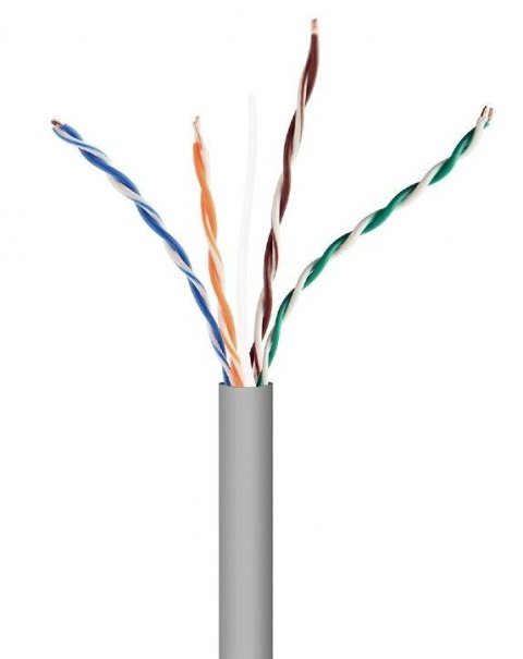 Kabel UTP drut kat. 5e (CCA) 305m szary Kabel UTP drut kat. 5e (CCA) 305m szary