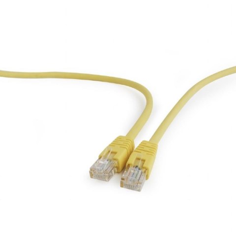 Patch cord kat.5e osłonka zalewana 2M żółty Patch cord kat.5e osłonka zalewana 2M żółty