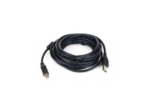 Kabel USB 2.0 typu AB AM-BM 3m FERRYT czarny Kabel USB 2.0 typu AB AM-BM 3m FERRYT czarny