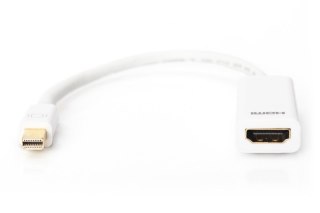 Kabel adapter Displayport 1080p 60Hz FHD Typ miniDP/HDMI A M/Ż biały 0,15m