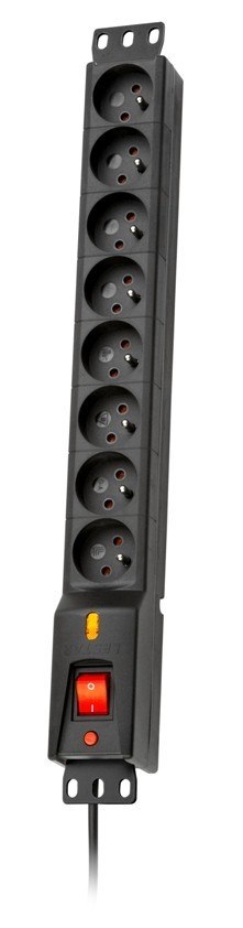 Listwa przeciwprzepięciowa LXARM 810, 3L, PDU, 5,0m, czarna Listwa przeciwprzepięciowa LXARM 810, 3L, PDU, 5,0m, czarna
