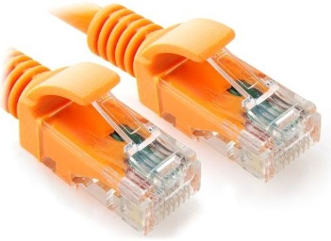 Patch cord kategoria 5e osłonka zalewana 0.5m pomarańczowy Patch cord kategoria 5e osłonka zalewana 0.5m pomarańczowy
