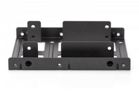 Ramka montażowa/Adapter SSD/HDD 2x 2.5" do 3.5" (ATA, SATA, SSD) metalowa ,zestaw, czarna