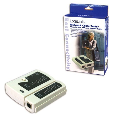 Tester kabli do zlacz RJ11,RJ12,RJ45 z jednostką zdalna Tester kabli do zlacz RJ11,RJ12,RJ45 z jednostką zdalna