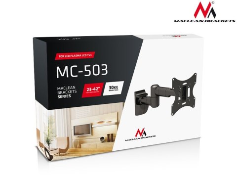 Uchwyt do monitora 23-42'' 30 kg uniwersalny MC-503A S max vesa 200 srebrny Uchwyt do monitora 23-42'' 30 kg uniwersalny MC-503A S max vesa 200 srebrny
