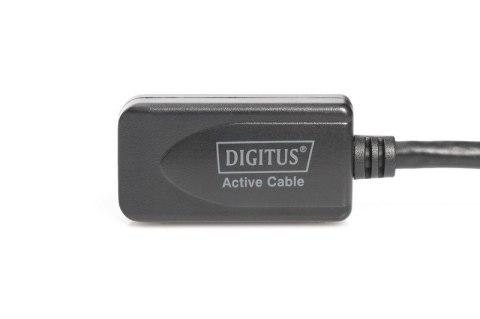 Kabel przedłużający USB 2.0 HighSpeed Typ USB A/USB A M/Ż aktywny 20m Czarny Kabel przedłużający USB 2.0 HighSpeed Typ USB A/USB A M/Ż aktywny 20m Czarny