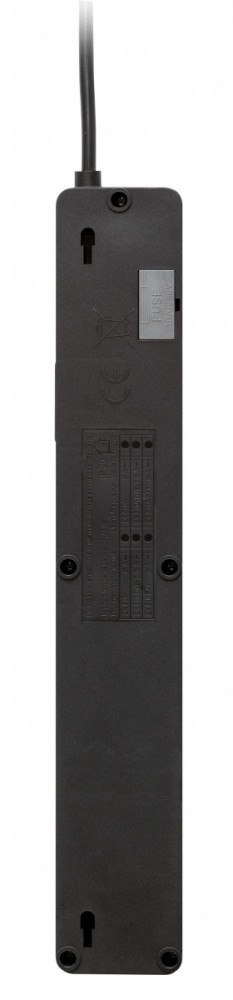 Listwa przeciwprzepięciowa ZX 510, 1L, 5,0m, czarna Listwa przeciwprzepięciowa ZX 510, 1L, 5,0m, czarna