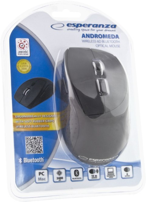 MYSZ BLUETOOTH OPTYCZNA EM123K ANDROMEDA 1000/1600/2400DPI, 6D MYSZ BLUETOOTH OPTYCZNA EM123K ANDROMEDA 1000/1600/2400DPI, 6D