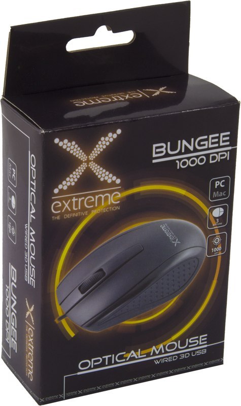 Mysz przewodowa XM110K Bungee USB 1000DPI Czarna Mysz przewodowa XM110K Bungee USB 1000DPI Czarna