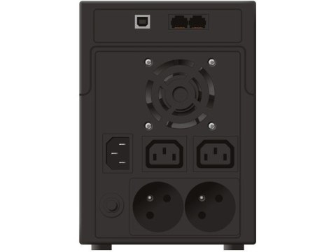 UPS LINE-INTERACTIVE 2200VA 2X 230V PL + 2X IEC OUT,RJ11/RJ45 IN/OUT, USB, LCD UPS LINE-INTERACTIVE 2200VA 2X 230V PL + 2X IEC OUT,RJ11/RJ45 IN/OUT, USB, LCD