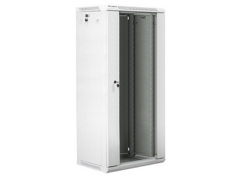 Szafa instalacyjna wisząca 19'' 27U 600X450mm szara (drzwi szklane) Szafa instalacyjna wisząca 19'' 27U 600X450mm szara (drzwi szklane)