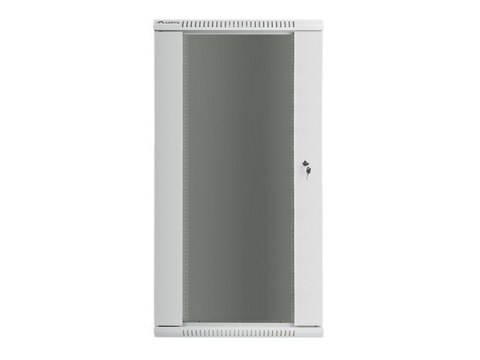 Szafa instalacyjna wisząca 19'' 27U 600X600mm szara (drzwi szklane) Szafa instalacyjna wisząca 19'' 27U 600X600mm szara (drzwi szklane)