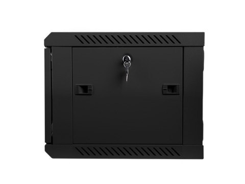 Szafa instalacyjna wisząca 19'' 6U 600X450mm czarna (drzwi szklane) Szafa instalacyjna wisząca 19'' 6U 600X450mm czarna (drzwi szklane)