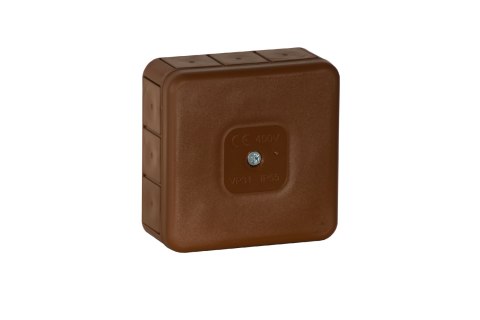 Puszka natynkowa pusta 12 wlotów VIPLAST VP-31 BRĄZOWA IP55 85x85x37mm 031-02 Puszka natynkowa pusta 12 wlotów VIPLAST VP-31 BRĄZOWA IP55 85x85x37mm 031-02