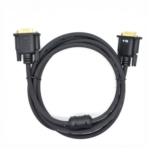 Kabel VGA 15M-15M 1.8 m., czarny pozłacany Kabel VGA 15M-15M 1.8 m., czarny pozłacany