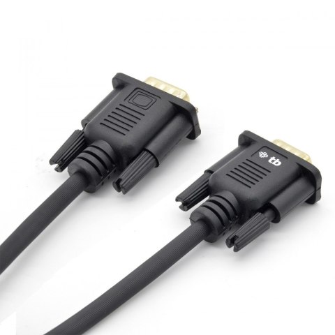 Kabel VGA 15M-15M 1.8 m., czarny pozłacany Kabel VGA 15M-15M 1.8 m., czarny pozłacany