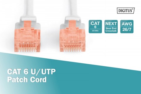 Patch cord U/UTP kat.6 PVC 5m szary Patch cord U/UTP kat.6 PVC 5m szary