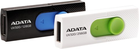 Adata Pendrive UV320 256GB USB 3.2 Gen1 Biały Adata Pendrive UV320 256GB USB 3.2 Gen1 Biały