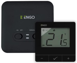 ENGO Controls E20i-B - Regulator temperatury, bezprzewodowy, bateryjny, Wi-Fi, Internetowy, czarny, 868MHz