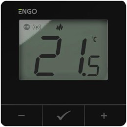 ENGO Controls E25-24B - Regulator temperatury, 24V, czarny, Internetowy, natynkowy ZigBee/868MHz