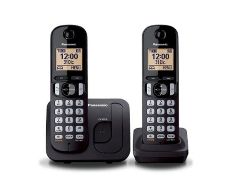 KX-TGC212 Dect Black+ dodatkowa słuchawka KX-TGC212 Dect Black+ dodatkowa słuchawka