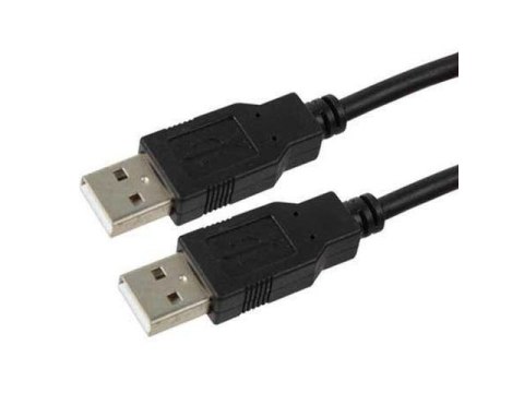 Kabel USB AM-AM 1.8m black Kabel USB AM-AM 1.8m black