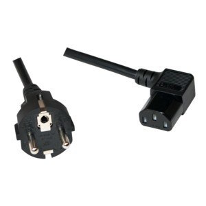 Kabel zasilający Schuko męski do C13 żeński, 3m Kabel zasilający Schuko męski do C13 żeński, 3m